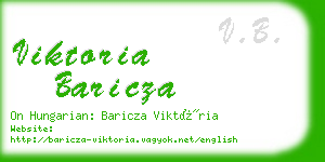 viktoria baricza business card